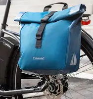 Велосипедная сумка на багажник с дождевиком 25L Bikemate 804019-1 синяя