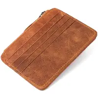 Кредитница Vintage 14933 з монетницьою Коричнева