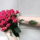 Сет временных татуировок "Зеленые листья" А5, Зелений, Green