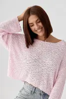 Кофта-павутинка із букле - рожевий цвет, ONE SIZE