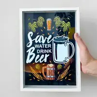 Скарбничка для кришечок від пива Save water drink beer (PIV_20M004)