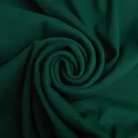 Ткань Кашкорсе IDEIA трикотажное полотно, 130 см, 300 г/м2, хлопок, рубчик, для манжет, горловин, низа свитшотов, изумруд