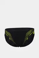 Плавки-слепые для парней Arena BOY'S SWIM BRIEFS GRAPHIC черный зеленый Дет 164см