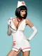 Emergency dress костюм медсестры белый Obsessive S/M