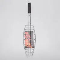 Решетка гриль для рыбы из нержавеющей стали 37х15 см BQ-11