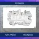 Трафарет для покраски, текстовый, одноразовый из самоклеющей пленки 82 х 116 см
