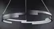 Люстра светодиодная подвесная LED светильник для квартиры на потолок лэд 26905 Черный 30-150х56х56 см.