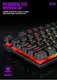 Игровая компьютерная клавиатура со светодиодной подсветкой T-WOLF T20. Геймерский клавиатура англ.