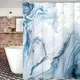 Шторка для ванны из полиэстера водонепроницаемая Bathlux 180x180 см с кольцами, занавеска для ванной комнаты