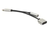 Кабель-переходник PowerPlant Lightning 2 в 1, Audio 3.5 мм.