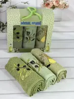 Suvari olive 3в1 Махровые полотенца 30х50см.