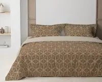Постільна білизна сімейна ТЕП Happy Sleep Bronze Grid 2-03797_32686 150х215х2 см