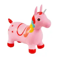 Стрибун конячка Єдиноріг Jin Jia Tai, гумовий, вага 1300 грамів. Pink (137423)