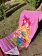 Пляжное полотенце 75х150см. Турция. Winks pink