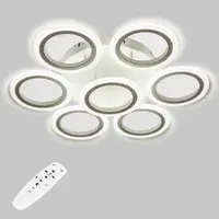 Стельова LED люстра, світлодіодний світильник Sunlight білий 6326/6+1S