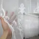 Готовая тюль (3х2,7м.) с ткани жаккард. Цвет белый. Код 1214т 40-168