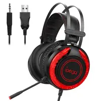 Геймерские наушники iPega PG-R015 с RGB подсветкой Черный