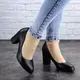 Туфли женские на каблуке Fashion Gata 2039 38 размер 24,5 см Черный
