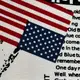 Ткань декоративная хлопок Америка, Газета