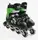 Роликовые коньки 078-L Best Roller колеса PVC светящиеся. Green (размер  39-43) (173844)