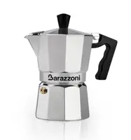 Гейзерная кофеварка Barazzoni La Caffettiera на 6 чашек серая