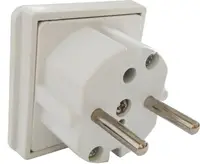 Перехідник TOTO Adapter England to European 220В White/Black