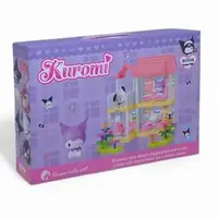 Будиночок аніме Kuromi 1 герой, 72 елементи, підсвічування, висота 31см, два поверхи, ліжечко, стіл, парканчик, в коробці