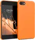 Чехол для iPhone SE 2022 / SE 2020 / 8 / 7 - Cиликоновый с микрофиброй, Fruity Orange (2)