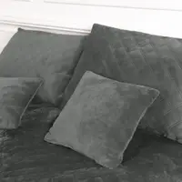 Покрывало полуторное ТЕП Velour Ромб круглый 4-00515-22391 150х210 см серое