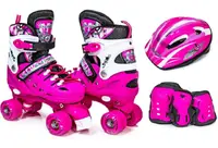 Комплект квадов с защитой Scale Sport. Pink (размер 34-37) 207697133