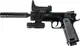 G053A Страйкбольный пистолет Galaxy Beretta 92 с глушителем и лазерным прицелом пластиковый