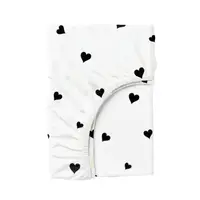 Набор простыни на резинке 180х200х30 LILAC POKER HEARTS