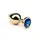 Анальная пробка,Gold Sapphire, L
