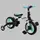 Велосипед-трансформер детский 10" "Best Trike" родительская ручка, съемные педали. Black (105225)