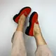 Женские замшевые красные лоферы Maxmillien 40