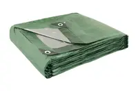 Тент MASTERTOOL 5х6 м, двусторонний, 130 г/м². Khaki silver (89-1506)