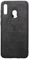 Чехол-накладка TOTO Deer Shell With Leather Effect Case Samsung Galaxy A20/A30 Black