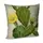 Подушка диванная с бархата Кактуcы с цветами 45x45 см (45BP_TFL074)