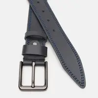 Чоловічий шкіряний ремінь Borsa Leather V1125FX56-navy