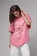 Футболка tie-dye с принтом Nirvana - розовый цвет, S
