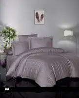 Семейное Турецкое Постельное Белье First Choice Athena Lilac Жаккард Сатин 160х220см (2 шт)