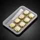 Камни для виски металлические GOLD 8 шт + щипцы