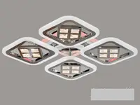 Стельова світлодіодна люстра з діммером 95W AS8190/4 LED 3color dimmerдне
