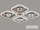 Потолочная светодиодная люстра с диммером 95W AS8190/4 LED 3color dimmerдне
