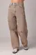 Джинси baggy з рваними елементами - кавовий цвет, 34р