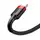 Кабель USB Baseus Cafule Type-C 3A 1m, Red+Black (CATKLF-B91)