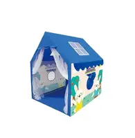 Дитячий намет Будинок Play Tent, віконце, фіранки, пластиковий каркас. Multicolor (151115)