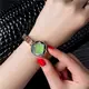 ☄Часы Pollock Jewel Green круглые кварцевые женские стальные аксессуар для девушек
