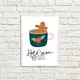 Постер в рамке Hot cocoa and fuzzy socks 21x30 см (WMT4_22NG017_WH)