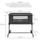 Приставная кроватка Kidwell Snuzzy Dark Grey
